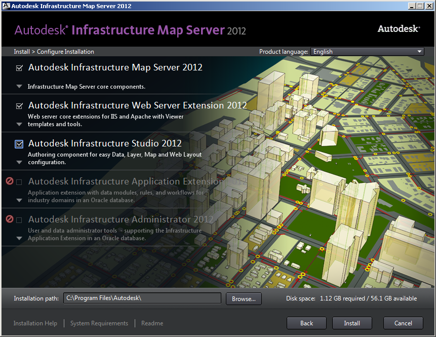 map of 2012. Installing Infrastructure Map